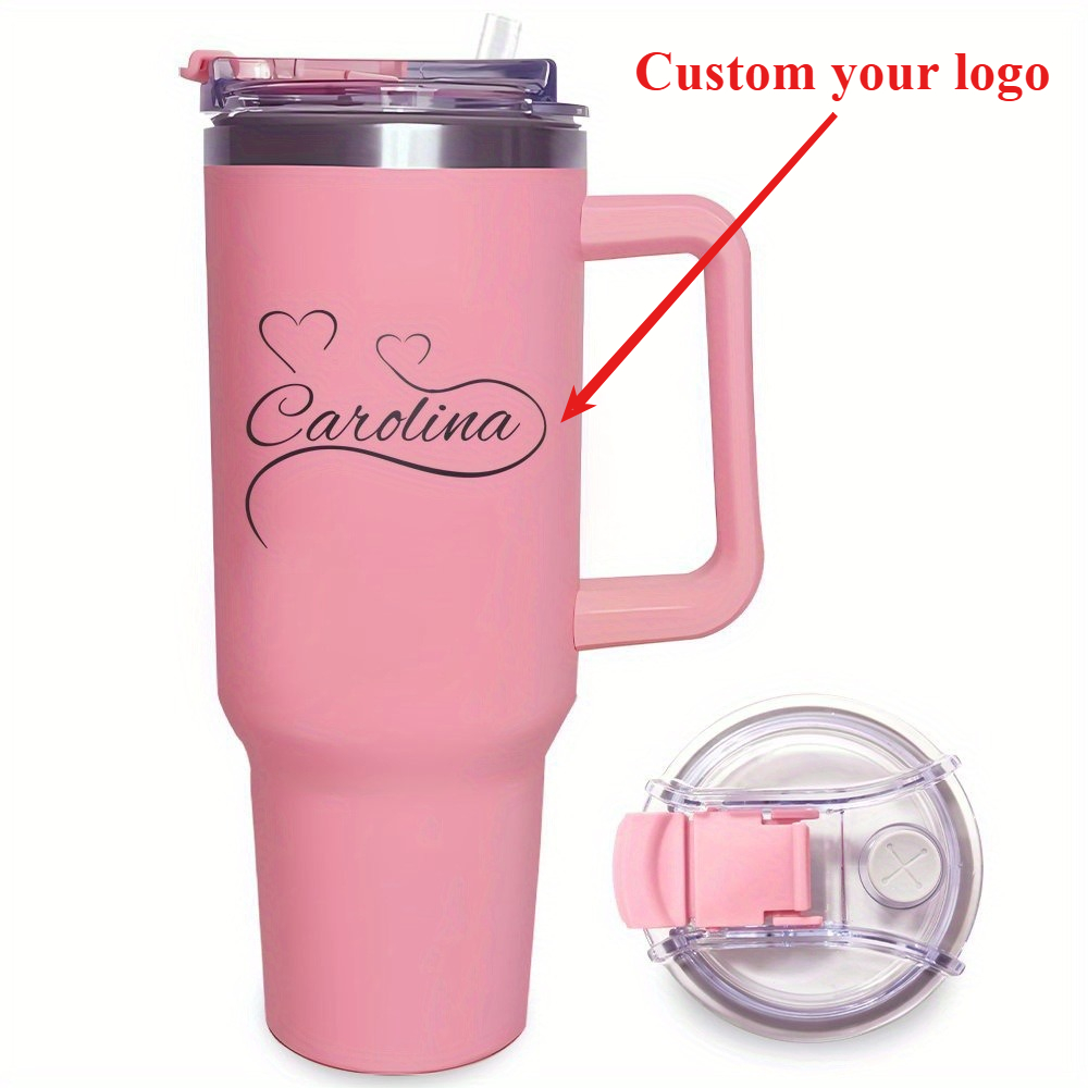 Travel Accessories Bottles - Personalized Name or Text 40oz Stainless