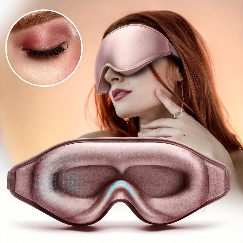 Travel Accessories For Men - Super Soft 3D Silk Sleeping Eye