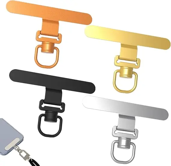 Travel Adapter Universal - 360 Rotating Phone Lanyard Clip Metal