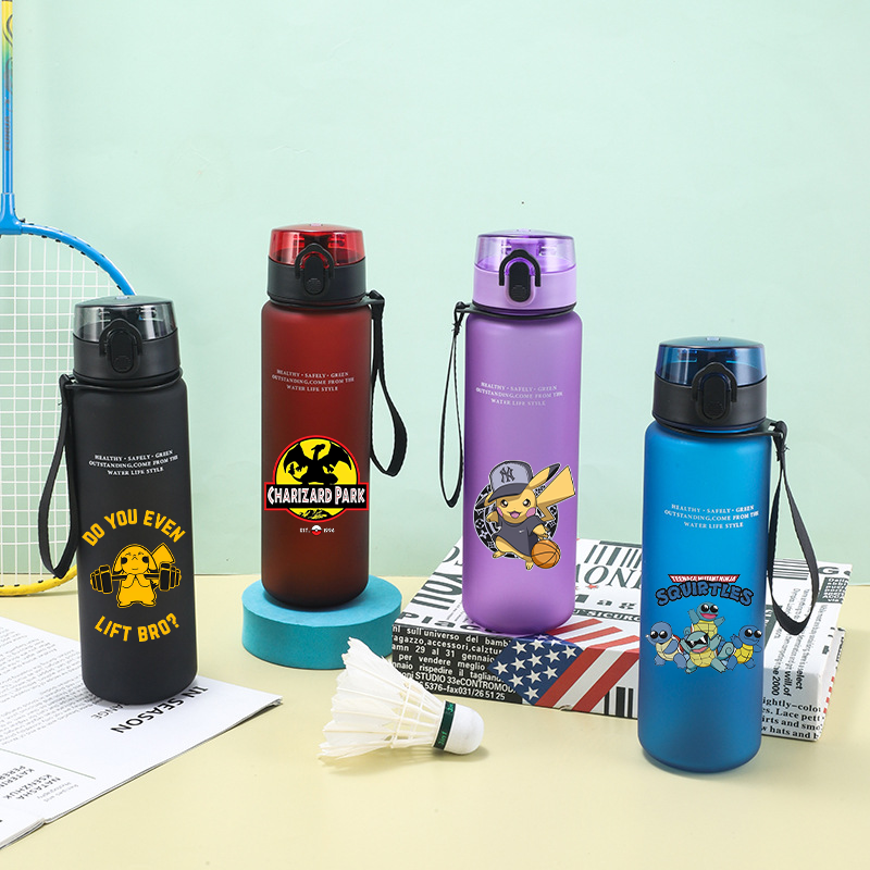 Travel Accessories Bottles - 650ml Pokemoned Girl Boy Sports Water