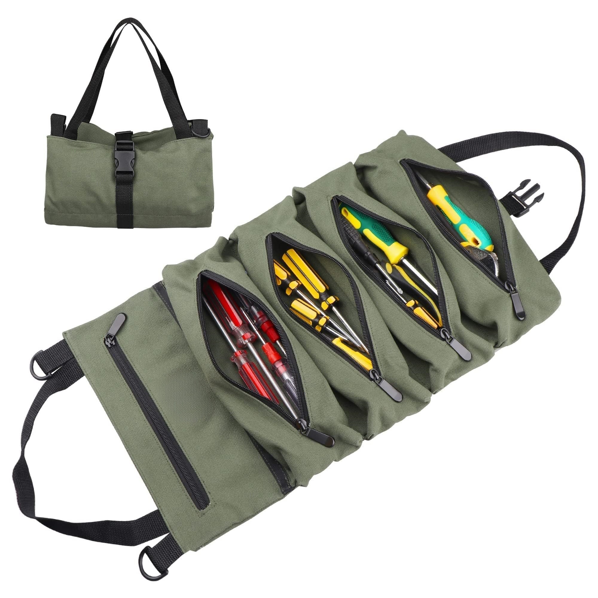 Canvas Tool Roll Up Pouch - He – Travel Accessories Organiser recenzja i cena