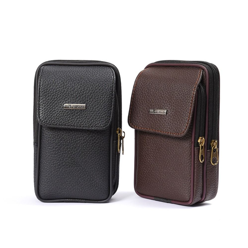 Casual PU Leather Men Waist Ba – Travel Accessories For Men recenzja i cena