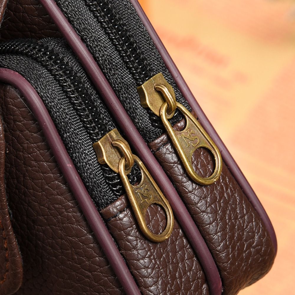 Casual PU Leather Men Waist Ba – Travel Accessories For Men recenzja i cena