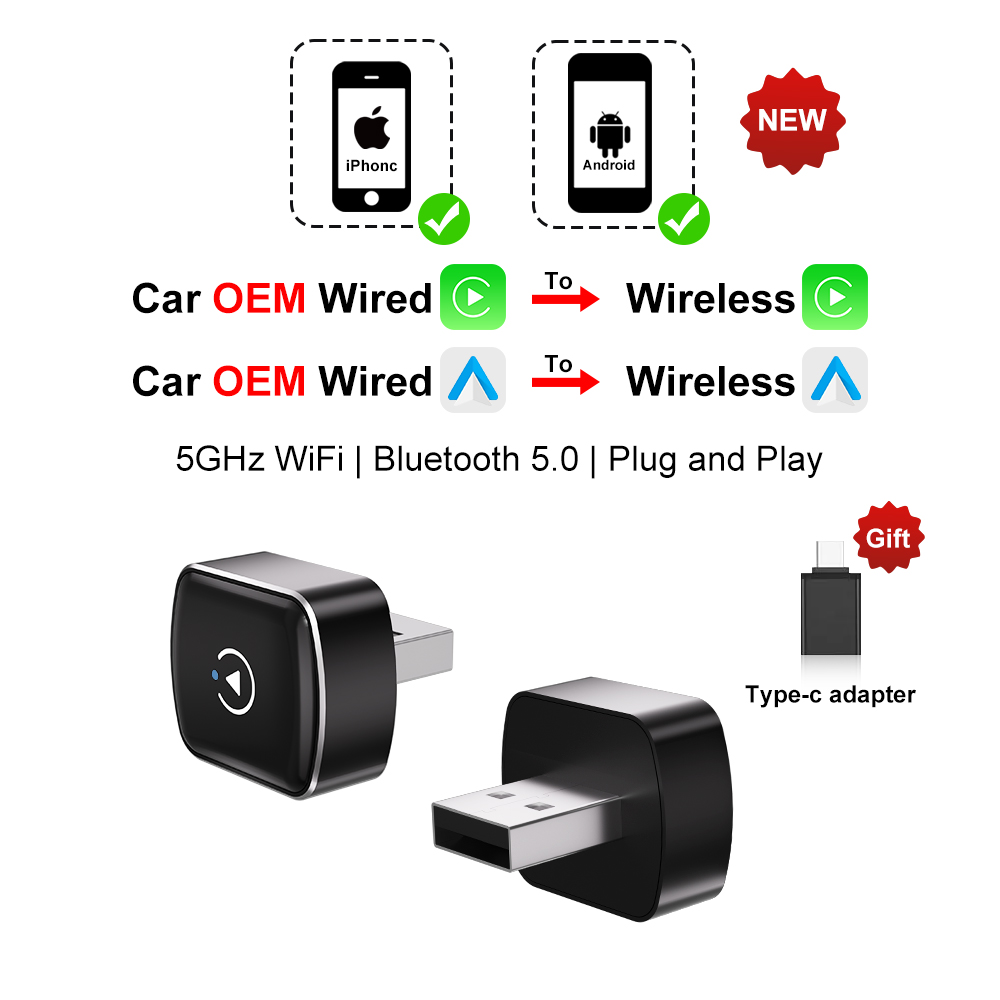Flixivi 2in1 Wireless CarPlay  – Travel Adapter Universal recenzja i cena