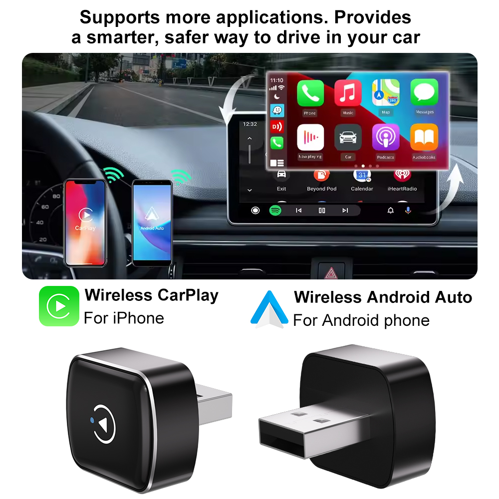 Flixivi 2in1 Wireless CarPlay  – Travel Adapter Universal recenzja i cena