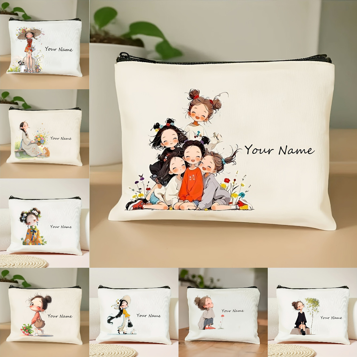 Korean-Style Anime Girl Makeup – Travel Accessories Organizer recenzja i cena