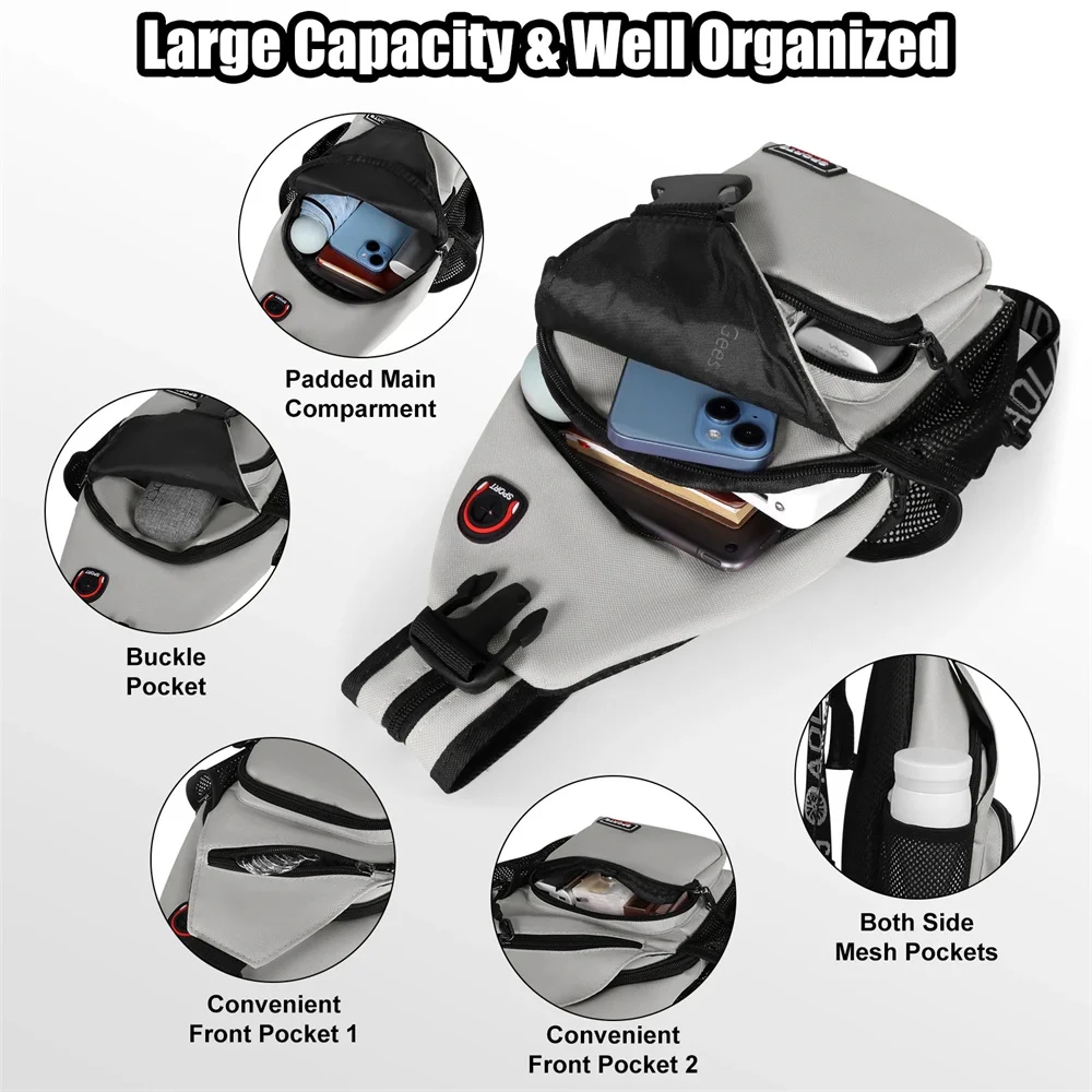 Multi-pocket Casual Chest Bag  – Travel Accessories For Men recenzja i cena