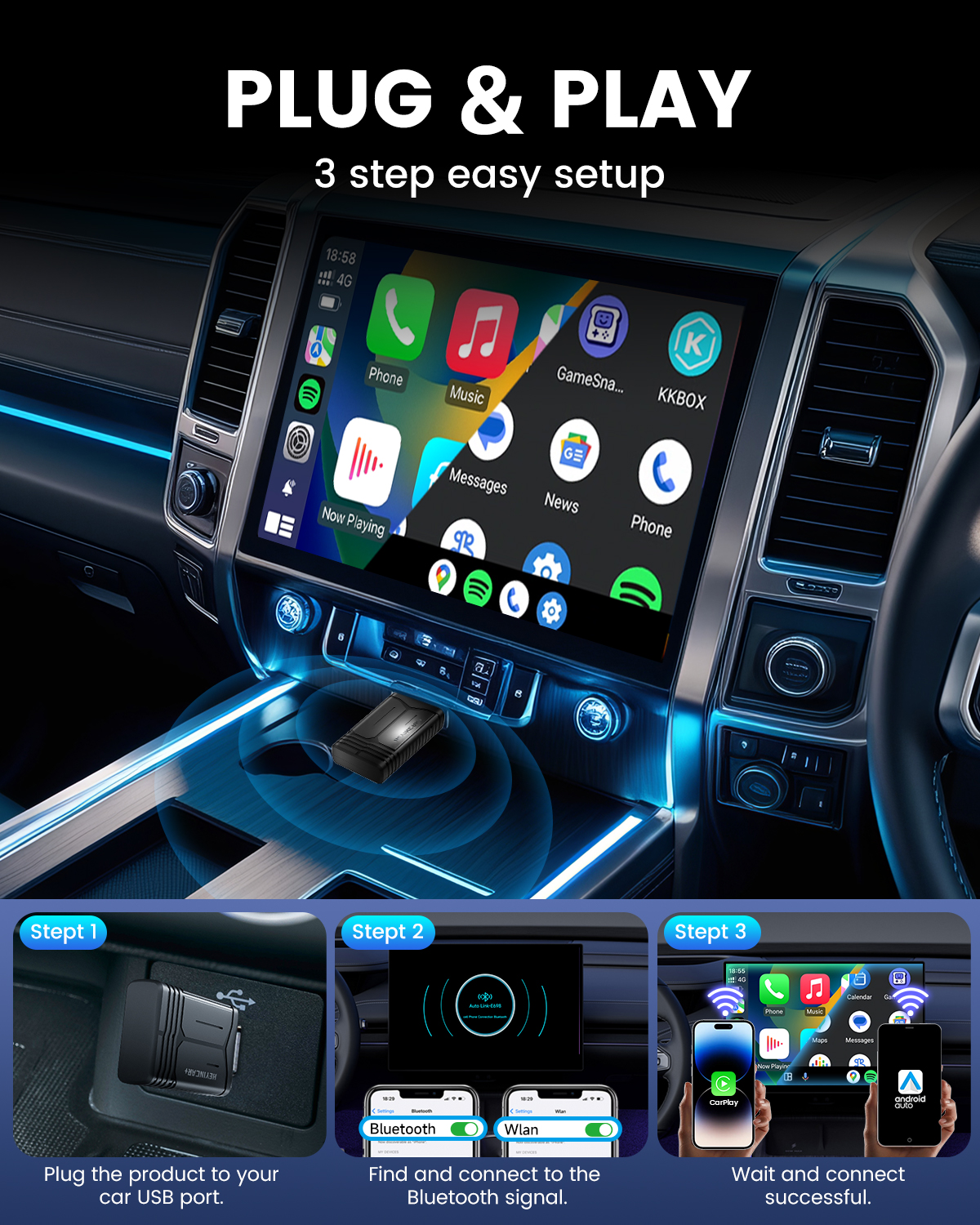 2026 NEW Wireless CarPlay Adap – Travel Adapter Universal recenzja i cena