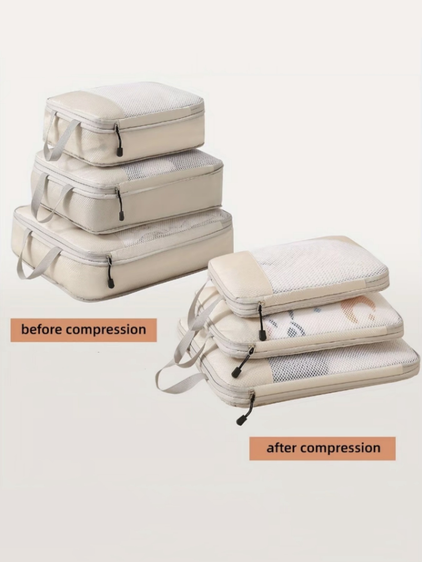 Set of 3 Compressible Packing  – Travel Accessories Organiser recenzja i cena