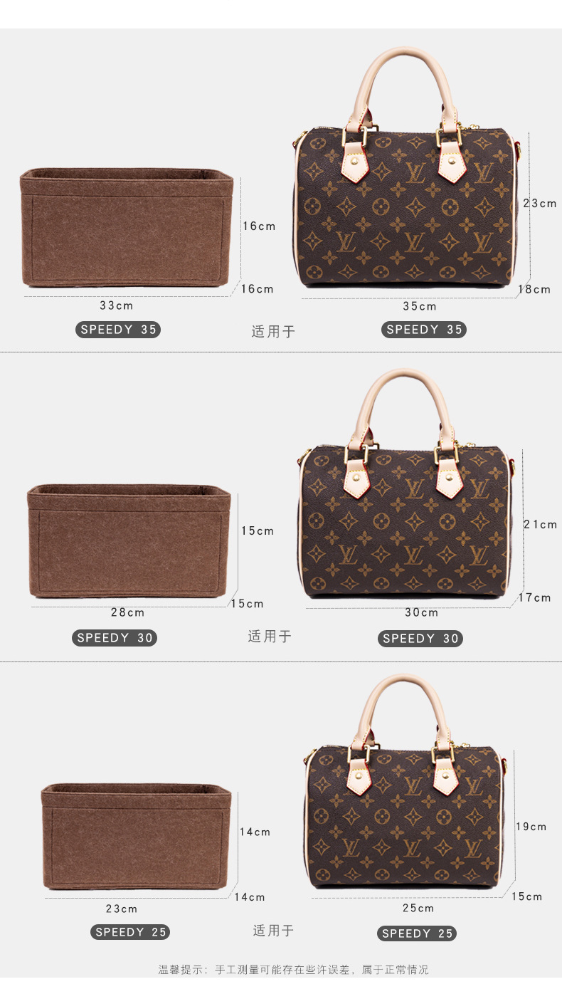 Felt Insert Bag Organizer for  – Travel Accessories Lv recenzja i cena
