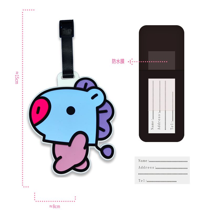 BT21 cartoon cute keychain Kaw – Travel Accessories Organizer recenzja i cena