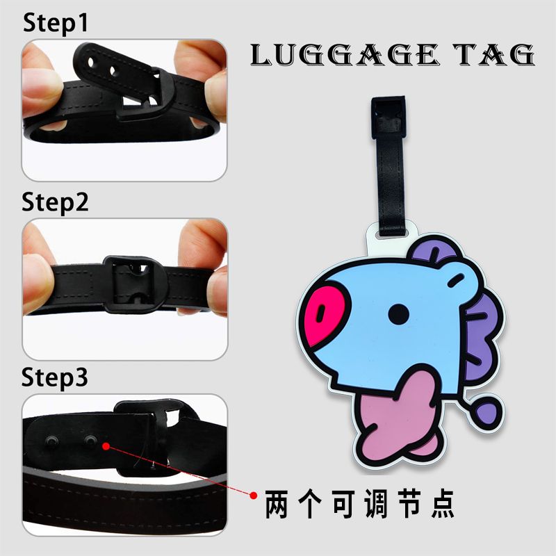 BT21 cartoon cute keychain Kaw – Travel Accessories Organizer recenzja i cena
