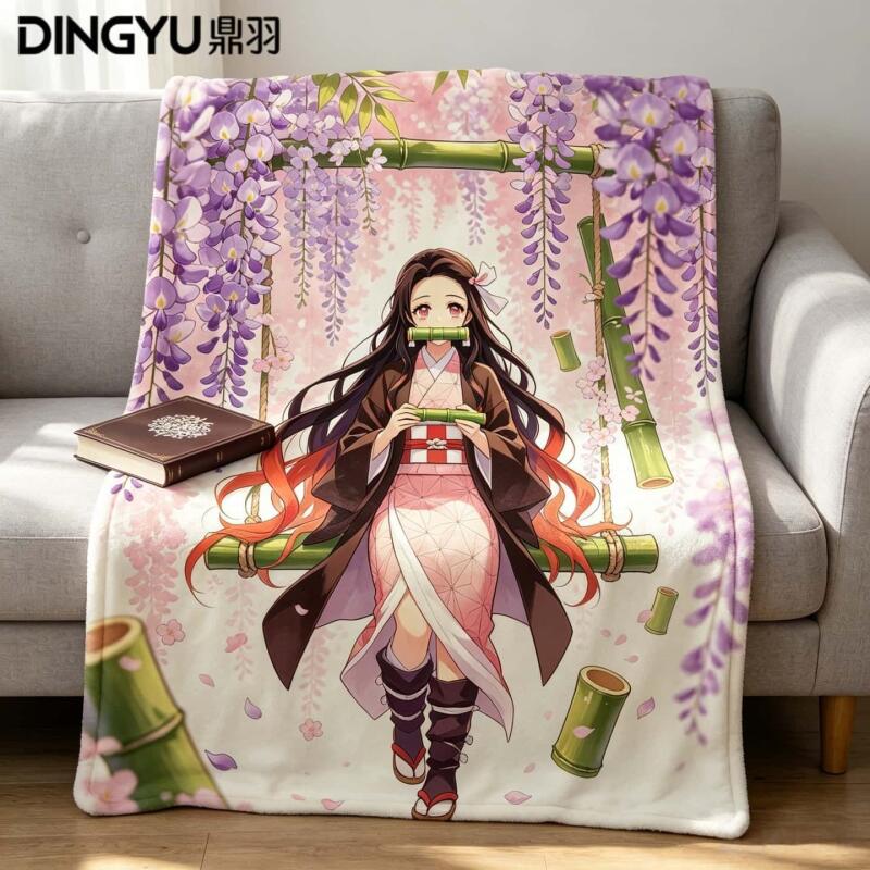 Anime Demon Slayer Flannel Bla – Travel Accessories As Gifts recenzja i cena