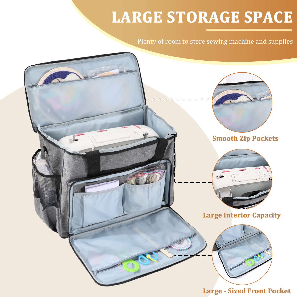 KOKNIT Sewing Machine Carrying – Travel Accessories Organizer recenzja i cena