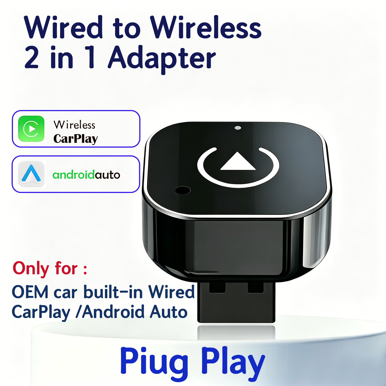 2-in-1 Wireless CarPlay & Andr – Travel Adapter Universal recenzja i cena