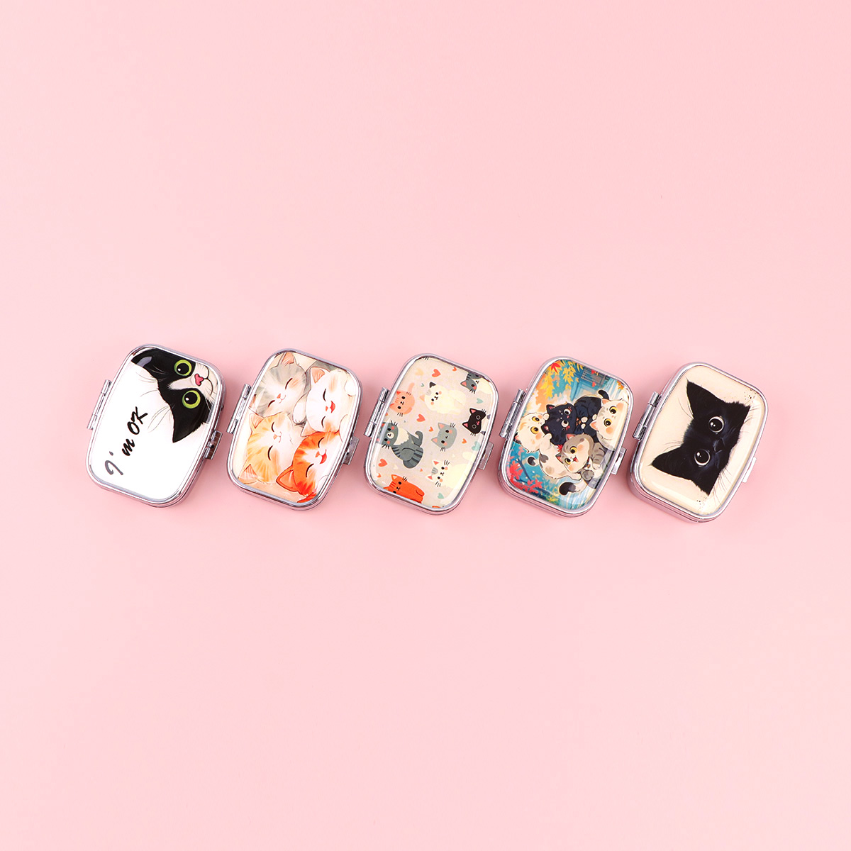 Cute Cat Pill Box 2-Compartmen – Travel Accessories In Japan recenzja i cena