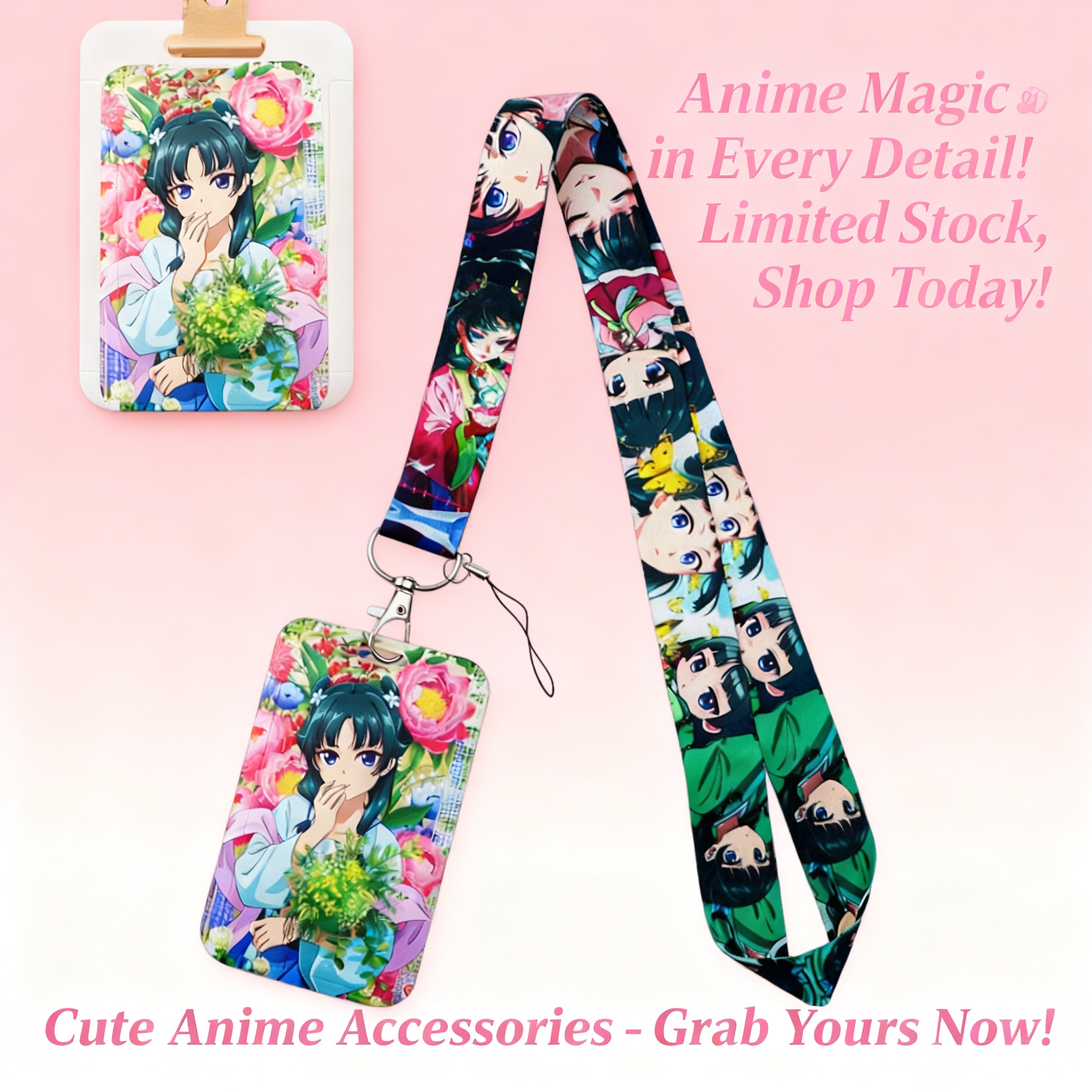 Cute Anime Girl Lanyard Neck S – Travel Accessories Organizer recenzja i cena