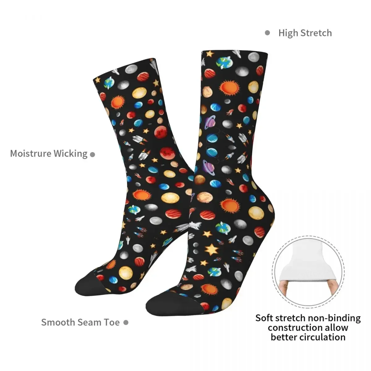 Space Travel Socks Harajuku Su – Travel Accessories Youtube recenzja i cena