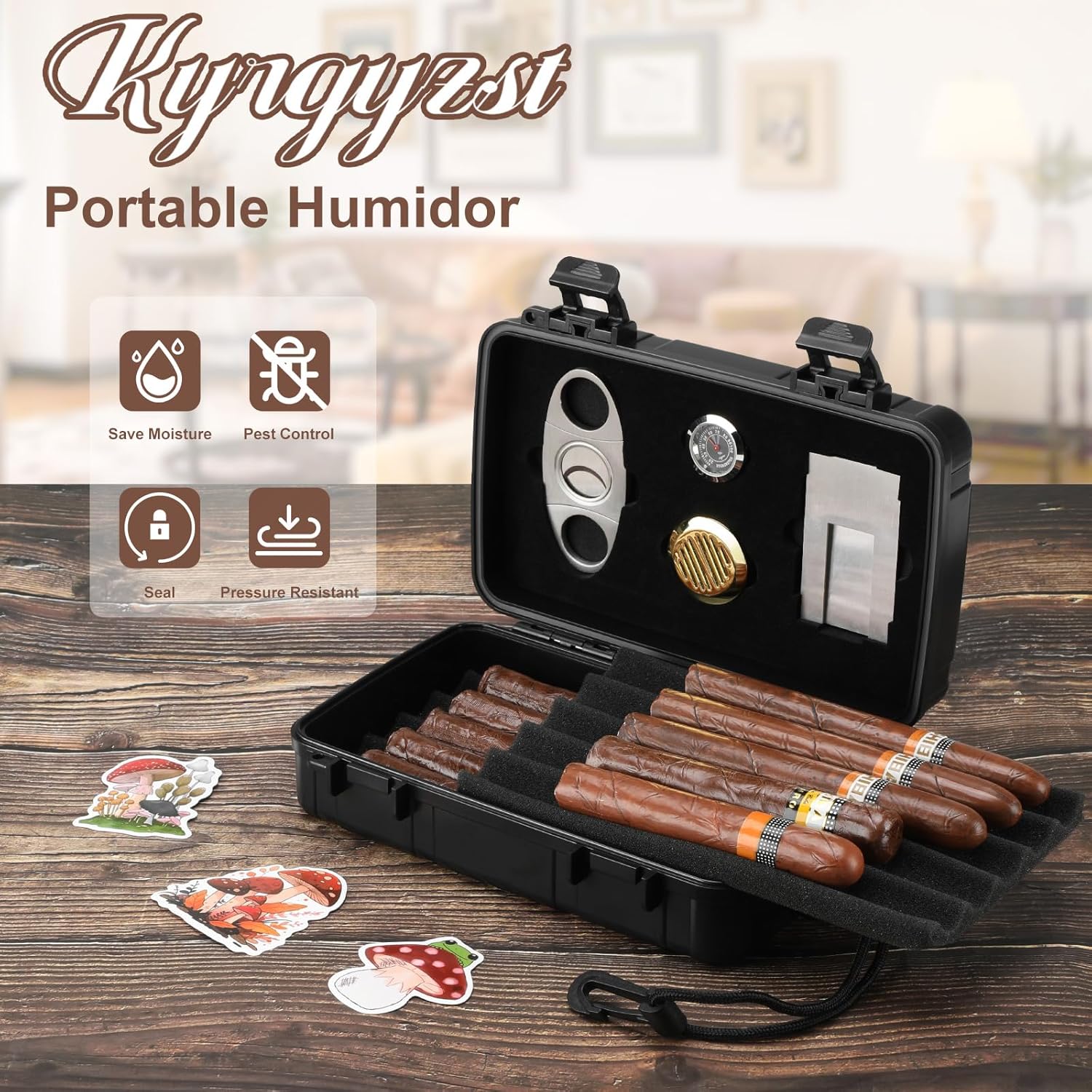 Portable Cigar Humidor Holds 1 – Travel Accessories For Men recenzja i cena