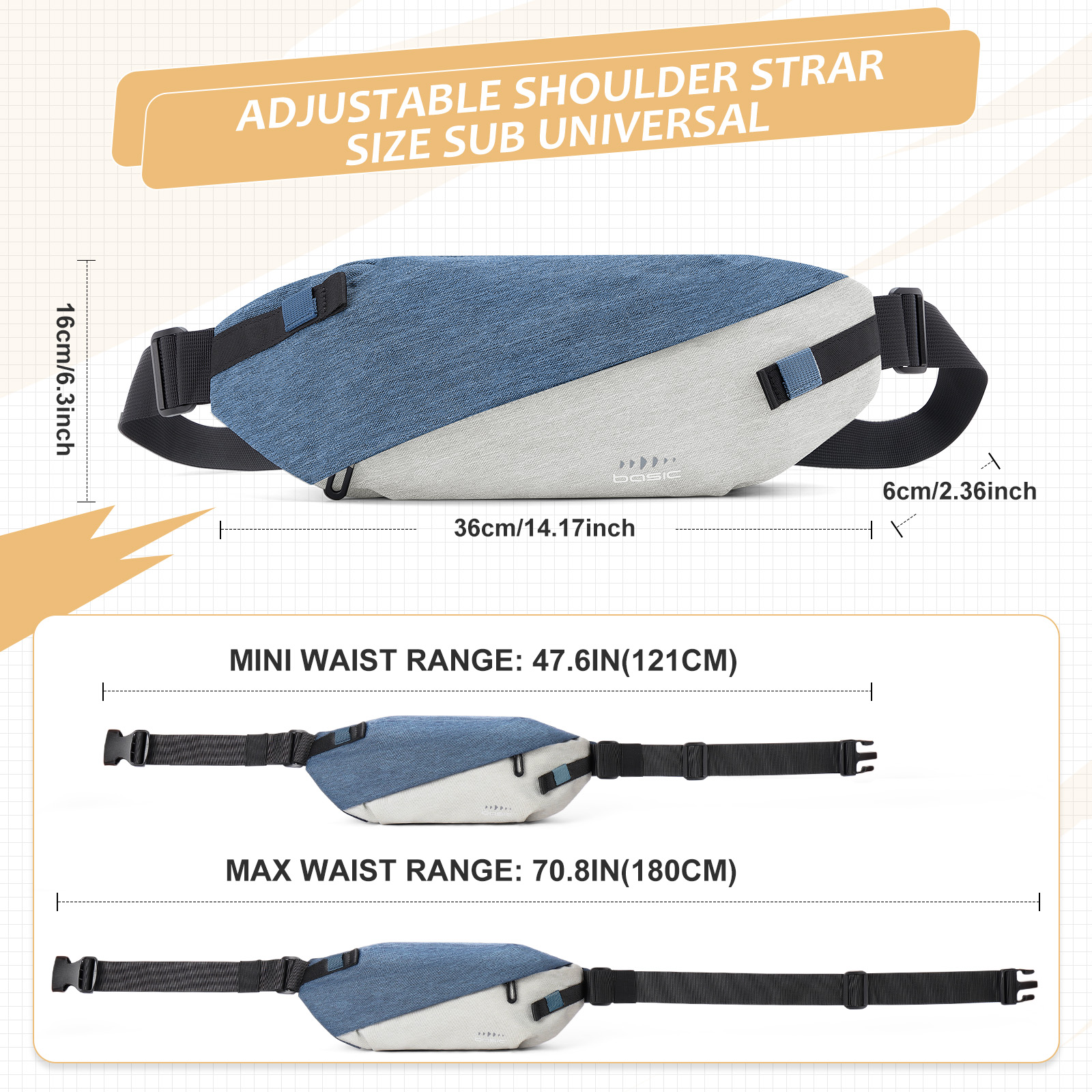 Fashionable Trendy Crossbody B – Travel Accessories For Men recenzja i cena