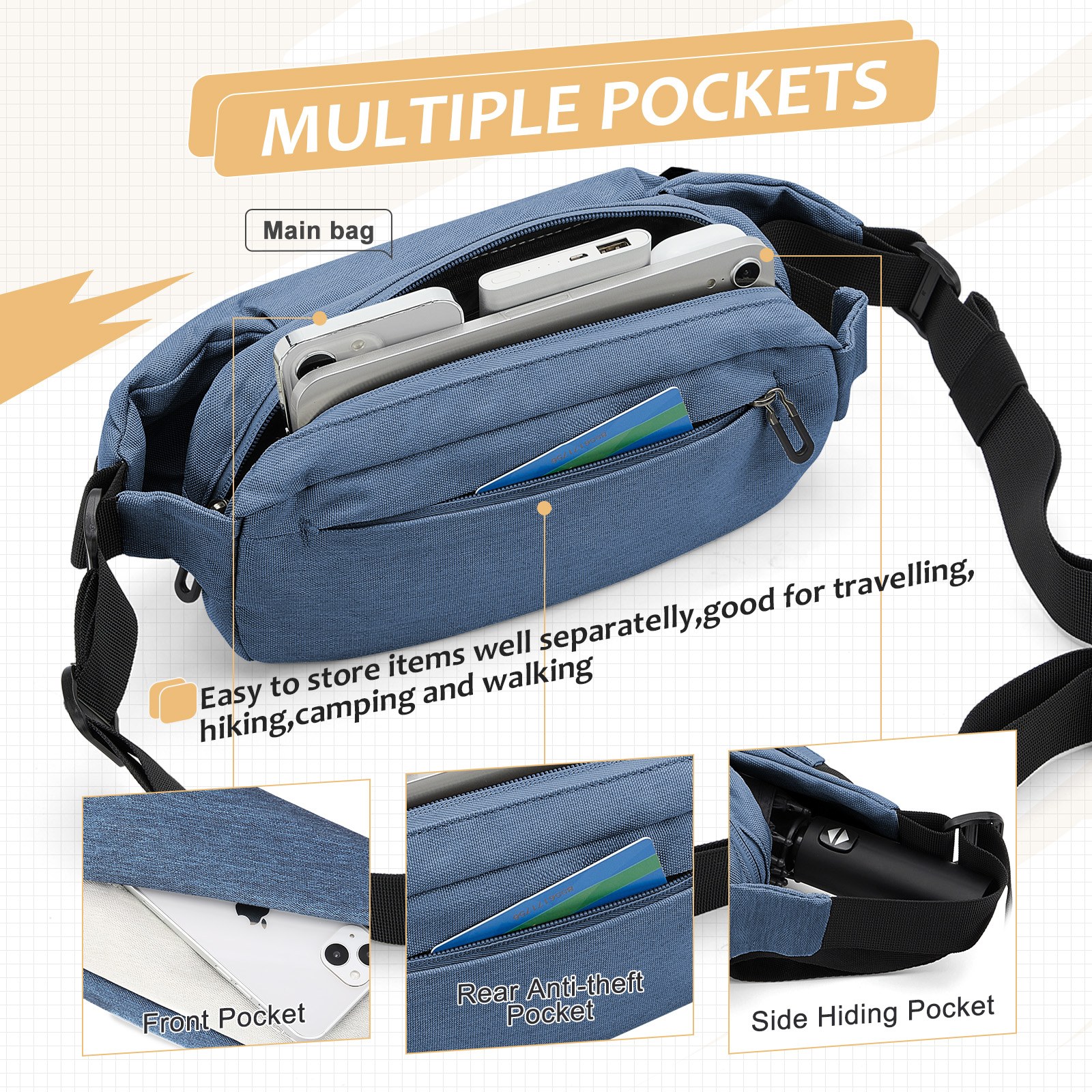 Fashionable Trendy Crossbody B – Travel Accessories For Men recenzja i cena
