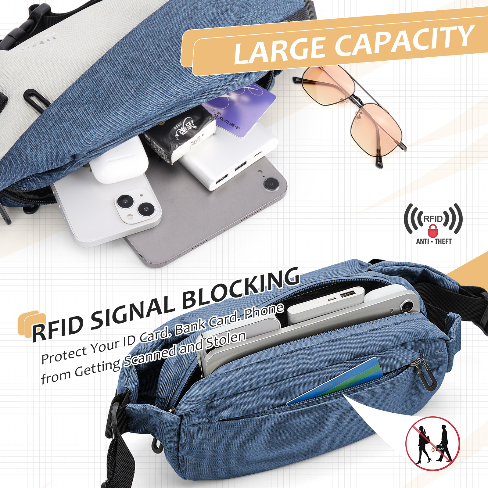 Fashionable Trendy Crossbody B – Travel Accessories For Men recenzja i cena