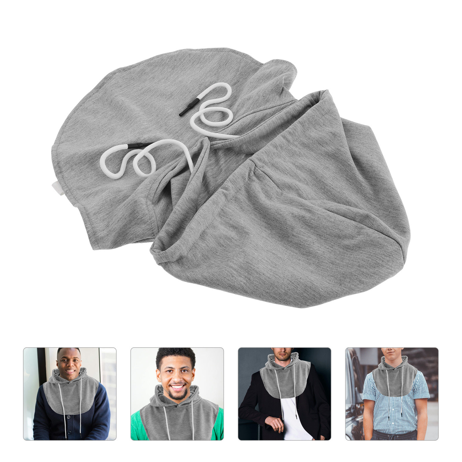 Detachable Hooded Faux Collar  – Travel Accessories For Men recenzja i cena