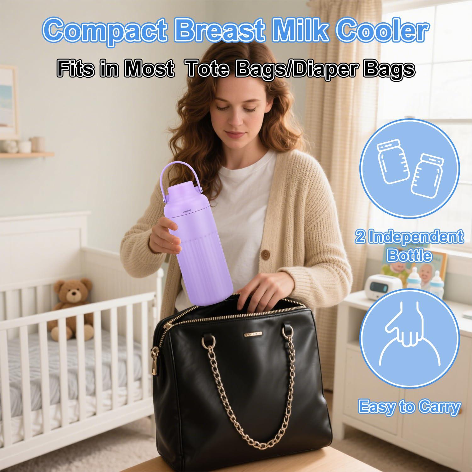 Portable Breast Milk Cooler fo – Travel Accessories Bottles recenzja i cena